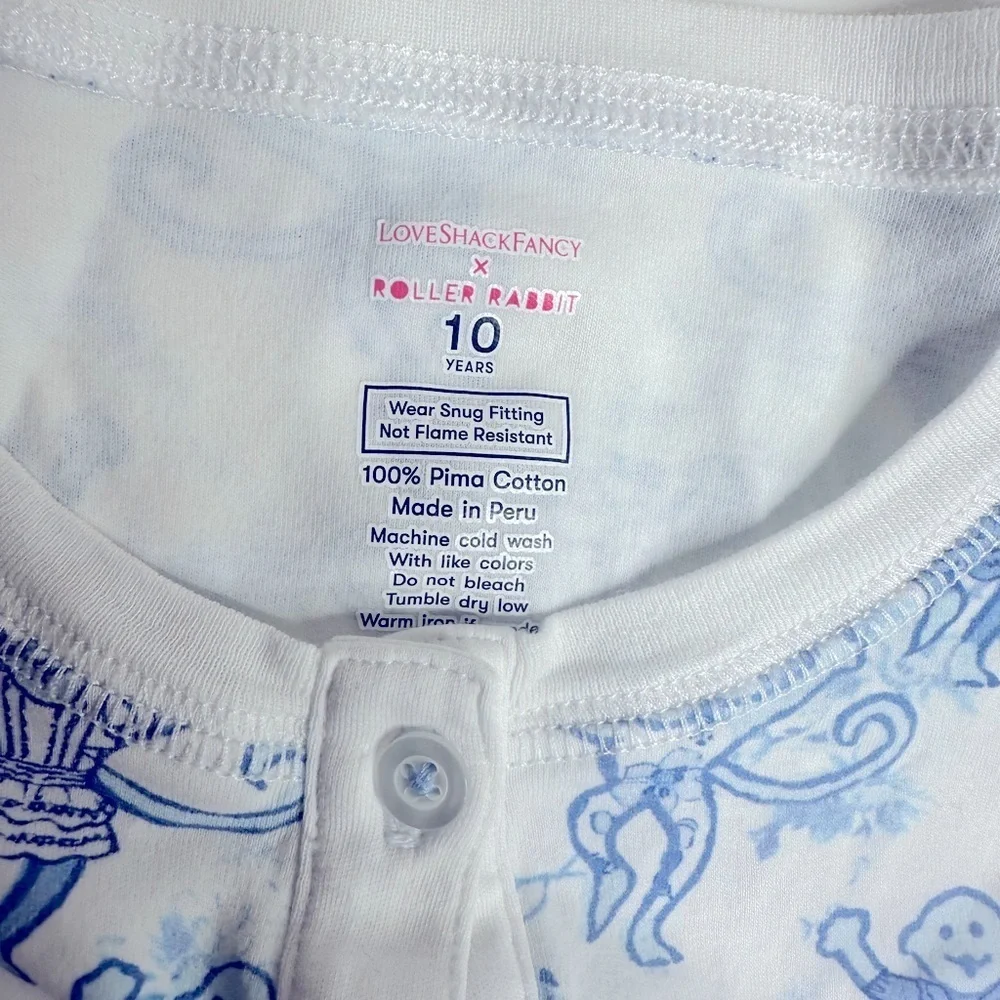 Blue Floral Kids Pajamas